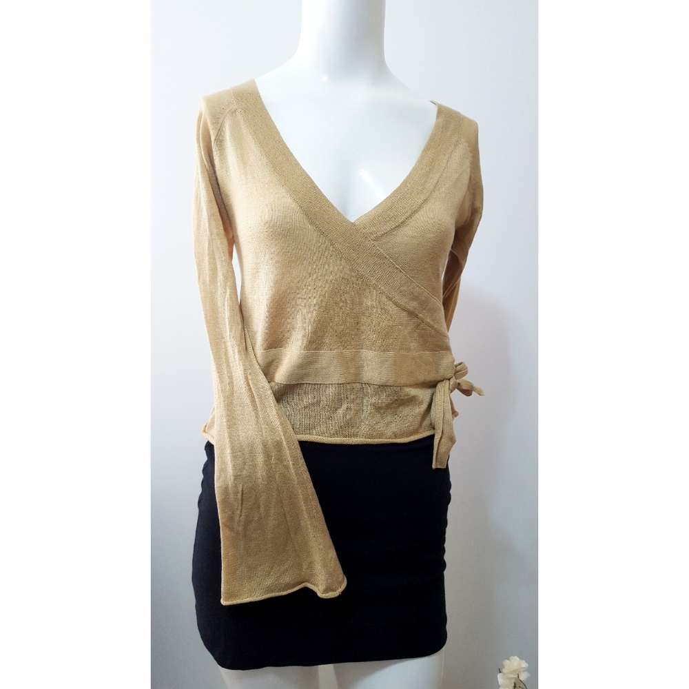 Y2K🍂Bubbelgum💋Thin Knit Bell Sleeve Top☆Spring/Fall